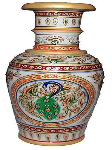 marble flower vase pot